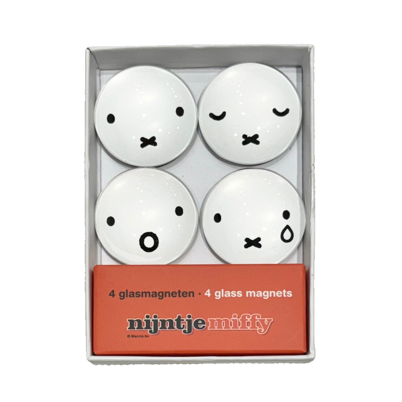 Miffy Face Four Glass Magnet Gift Box Set
