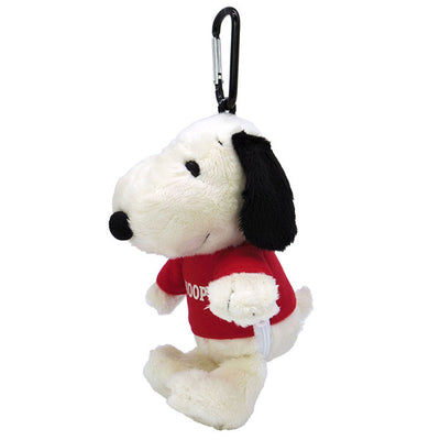 Snoopy Plush Keychain Charm with Eco Shopping Bag - Red