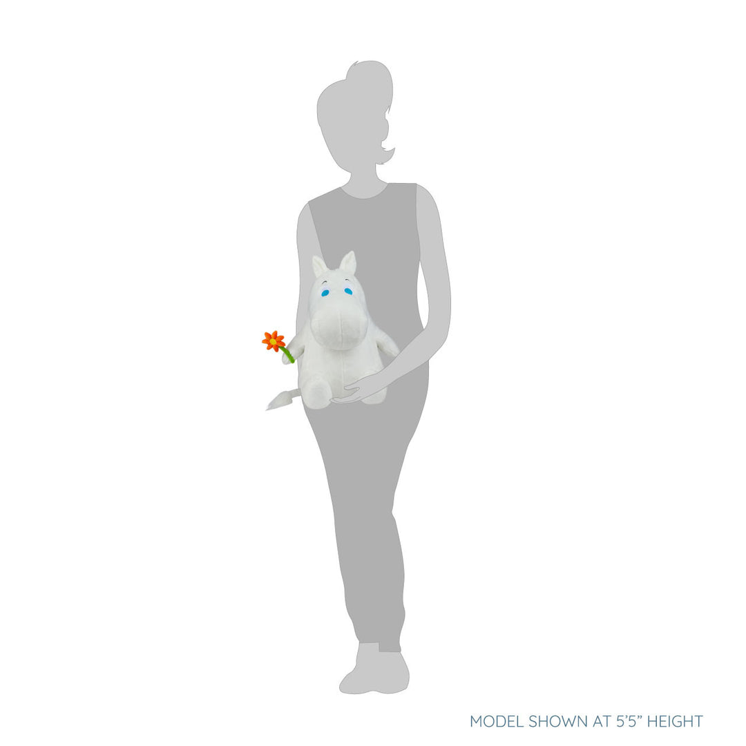 Moomin Holding a Flower Plush - White – zillymonkey