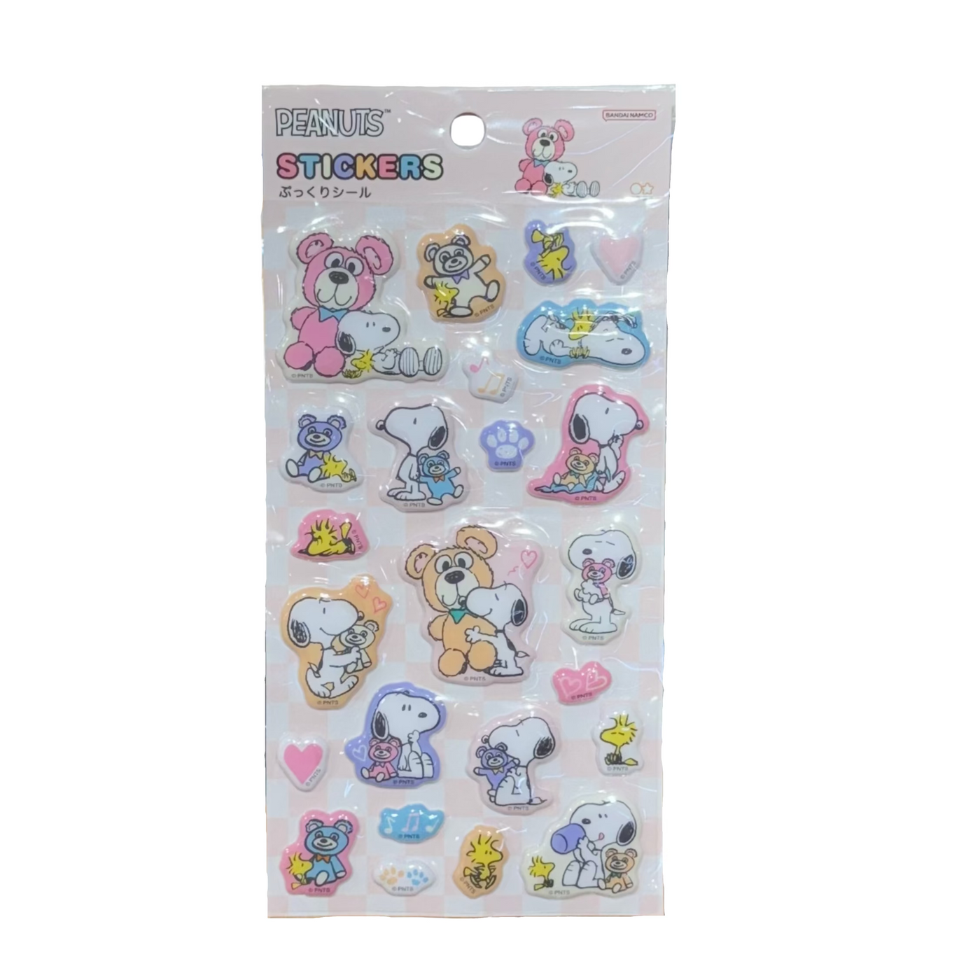 Snoopy and Bear Puffy Sticker Sheet
