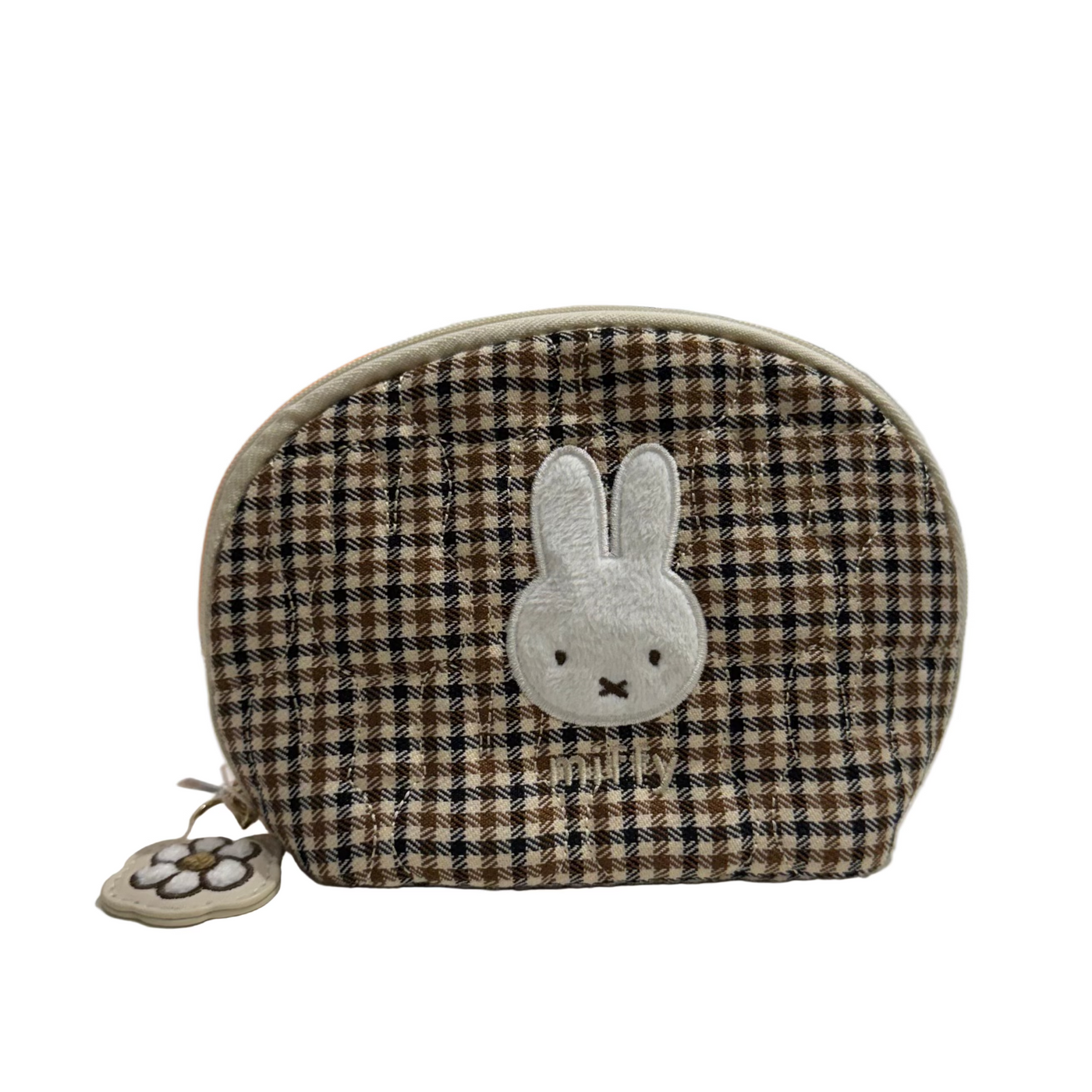 Miffy Checkers Zipper Oval Case