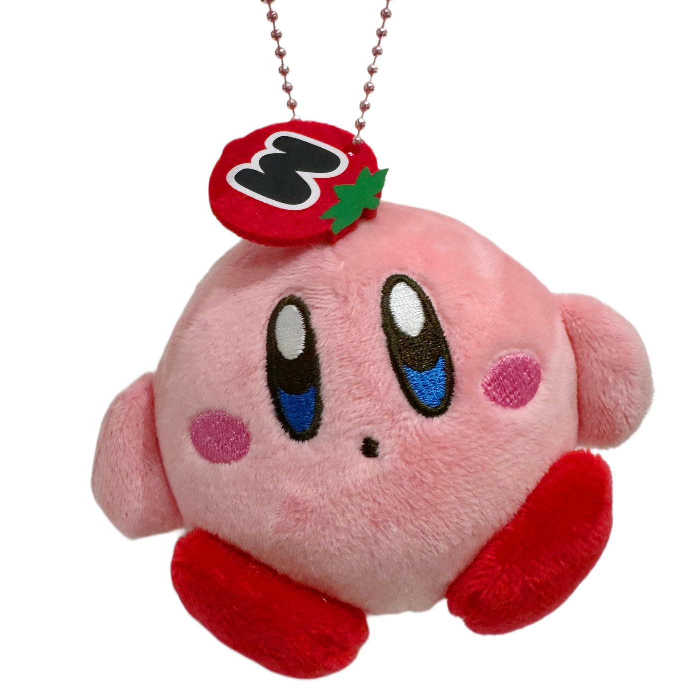 Kirby Squishy Stress Ball Charm Keychain