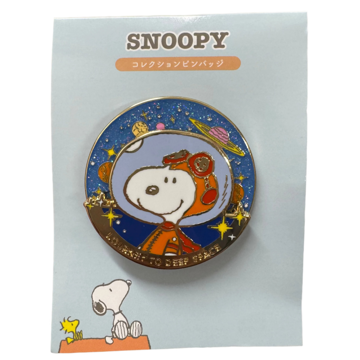 Peanuts Snoopy Large Space Spinning Pin