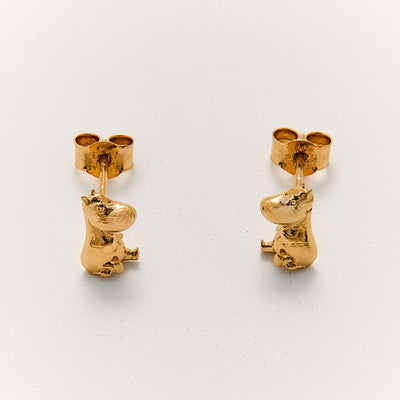 Moomintroll 18ct Gold Vermeil Stud Earrings