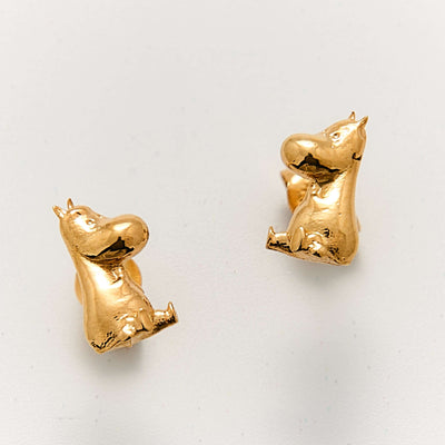 Moomintroll 18ct Gold Vermeil Stud Earrings