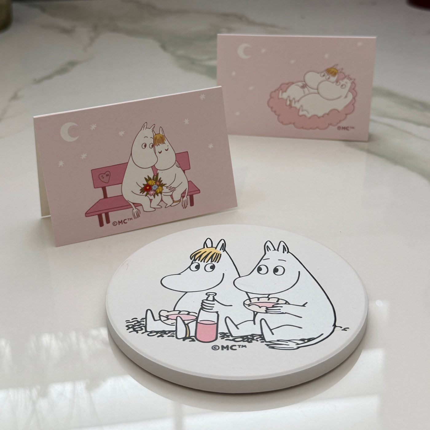 Moomin Ceramic Coaster - Picnic Time with Snorkmaiden – zillymonkey