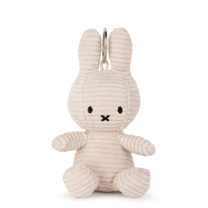 Miffy Keychain ECO Corduroy Light Stone Grey