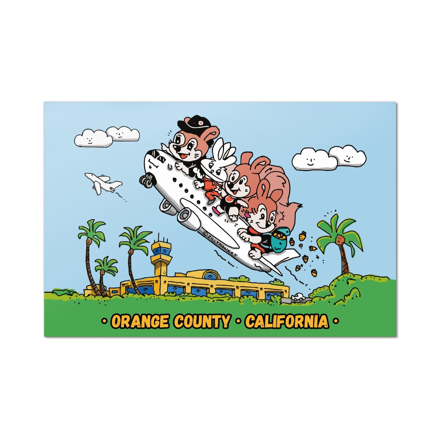 Runway Rumble Postcard, Irvine CA Souvenir Gift | ZillyTales – zillymonkey