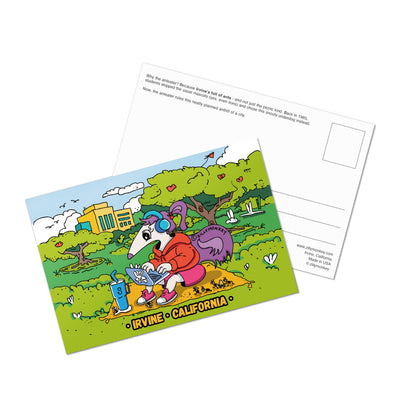 ZillyTales Postcard - Irvine Anteater Studying