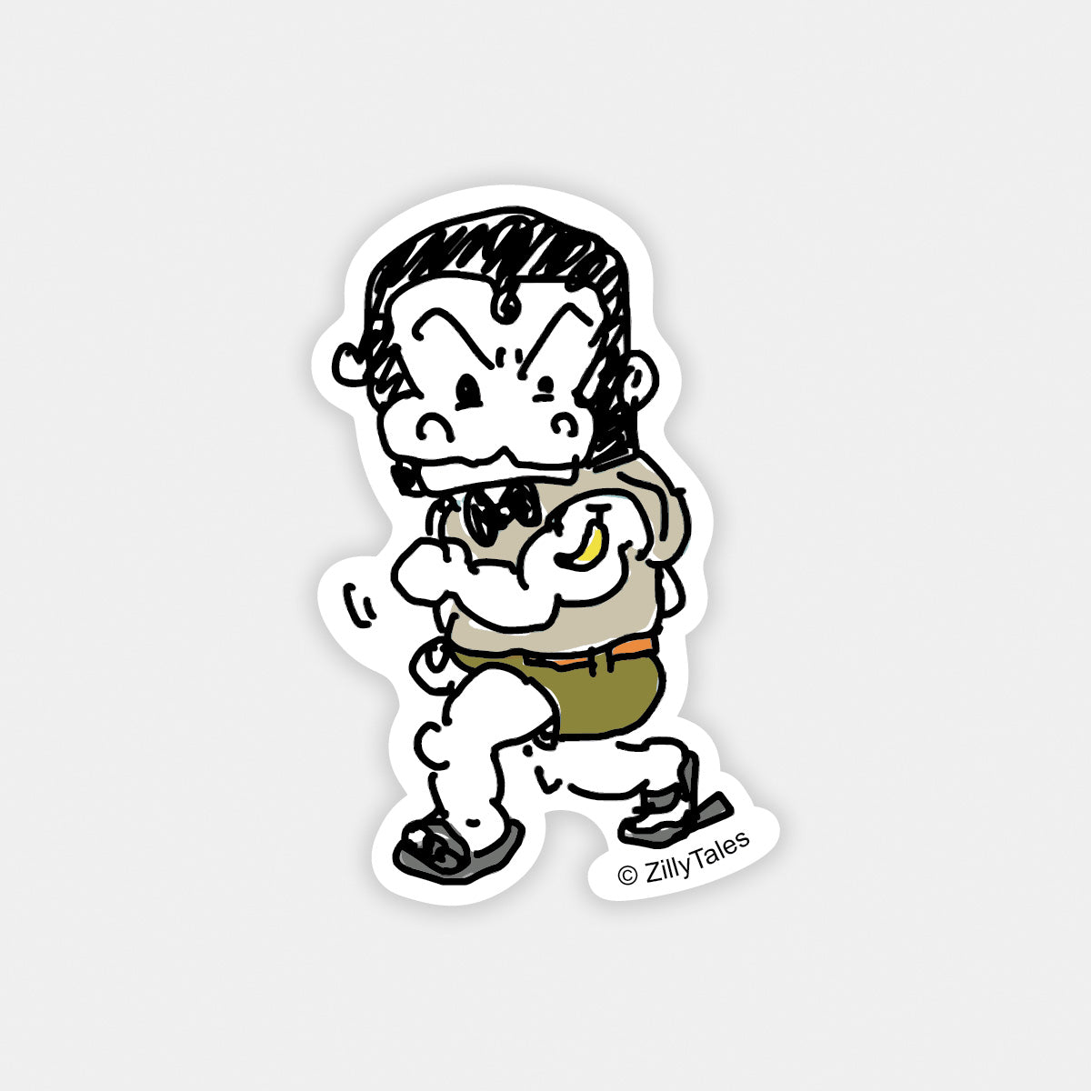 Boss Running Sticker | ZillyTales Vinyl Decal for Laptops & Bottles ...