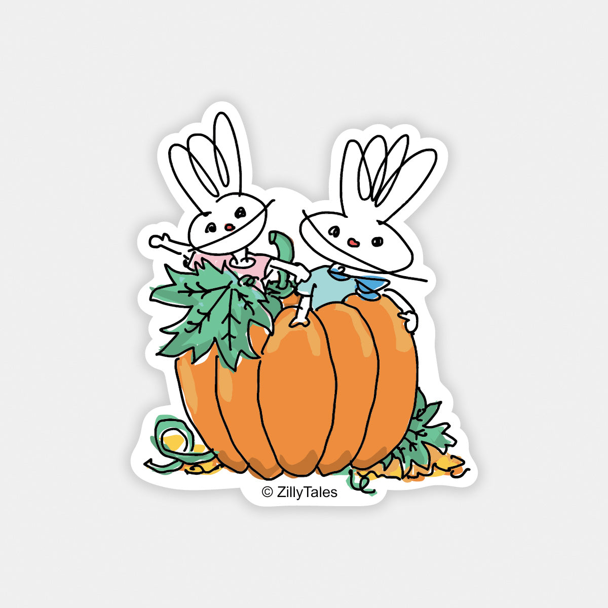 3ERs & 4ERS in Pumpkin Sticker