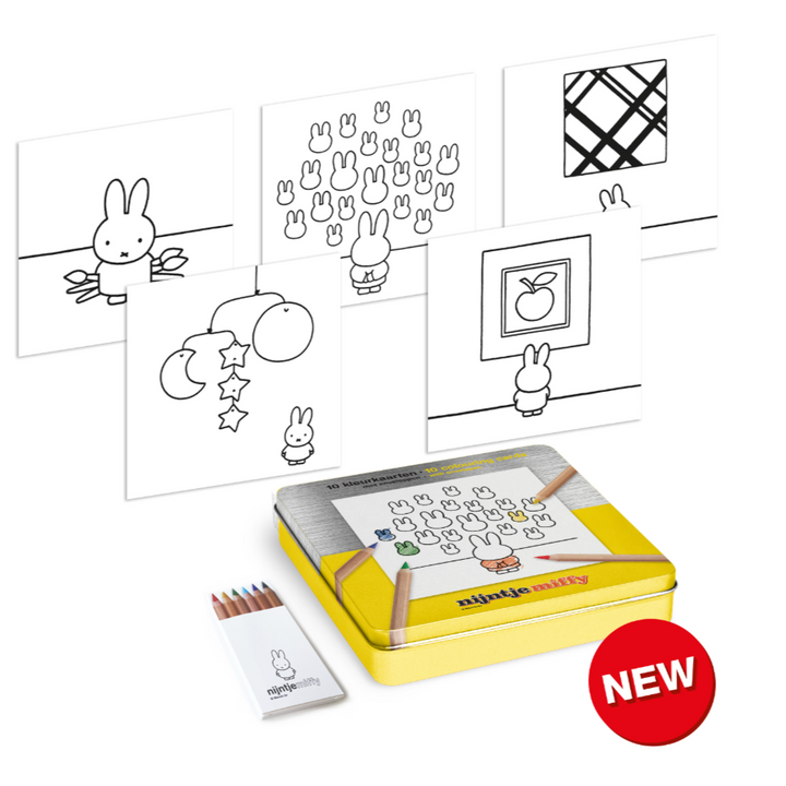 Miffy Nijntje Museum Coloring Card Envelope Set MTDay | zillymonkey