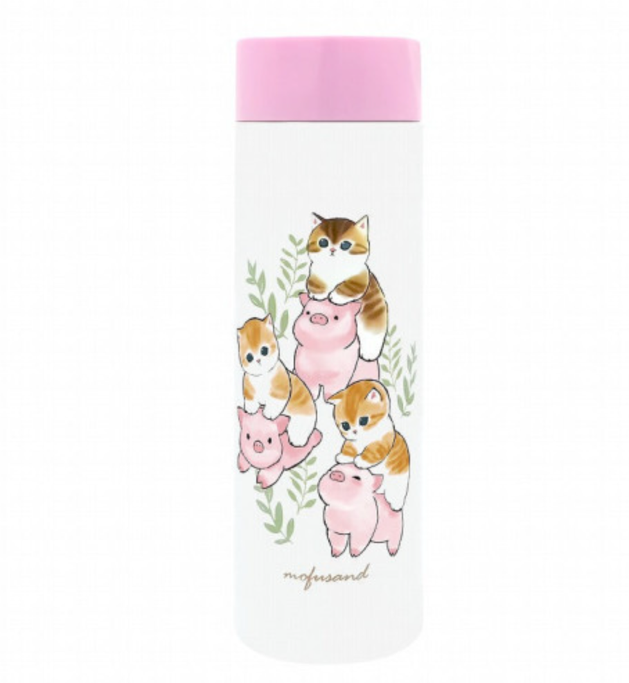 Mofusand Poke Pig Mini Water Bottle