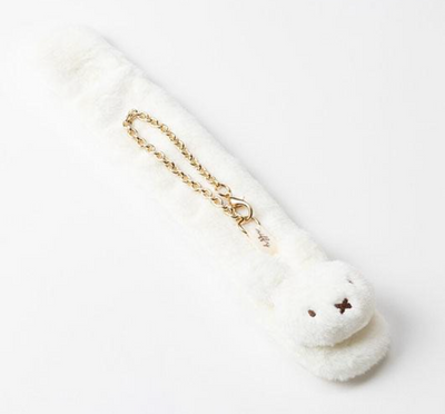 Miffy Fluffy Snap Band Keychain