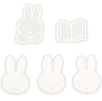 Miffy Flake Seal Clear Sticker