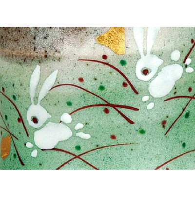 Japan Bunny Meadow Tea Cup