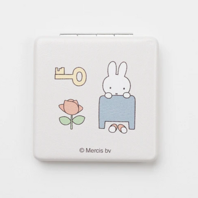 Miffy Pink Flowers Pocket Mirror
