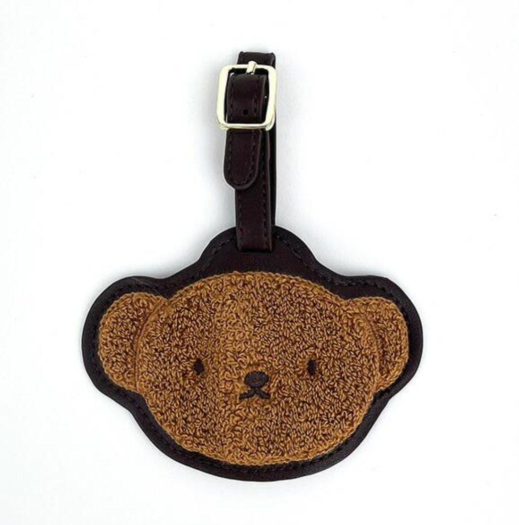 Boris Head Plush Flat Luggage Tag
