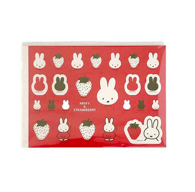 Miffy Strawberry Memo Pad with Sticker