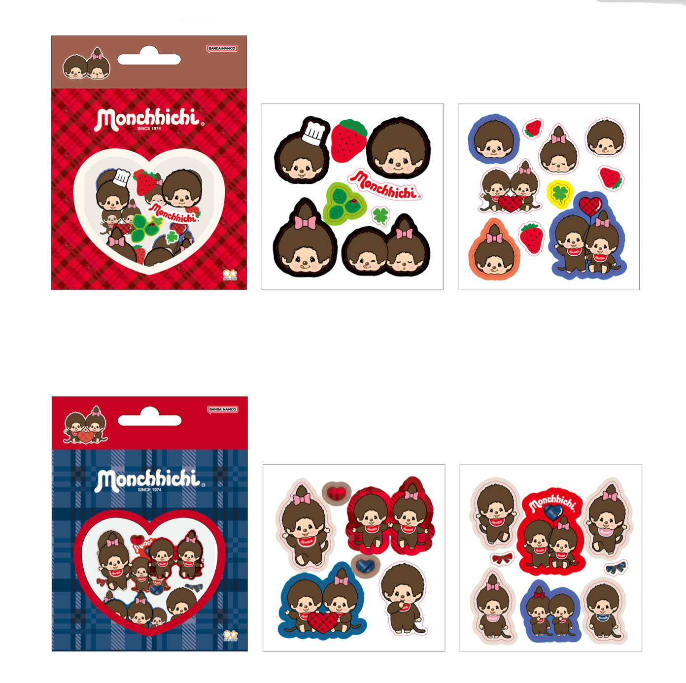 Monchhichi Puffy Stickers