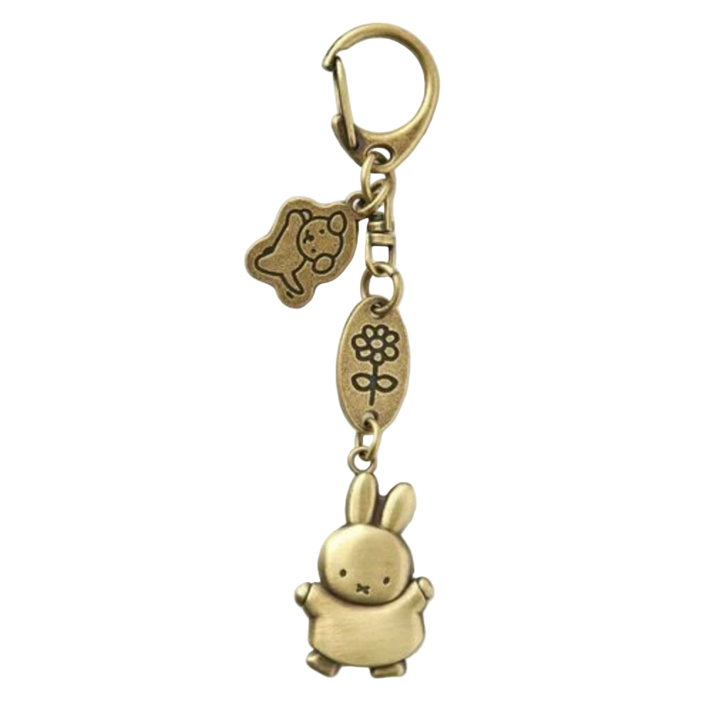 Miffy Snuffy Metal Charm Keychain