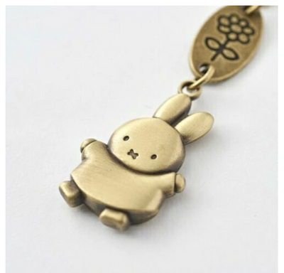 Miffy Snuffy Metal Charm Keychain