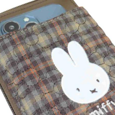 Miffy Checkers Wallet Phone Pouch Crossbody Bag