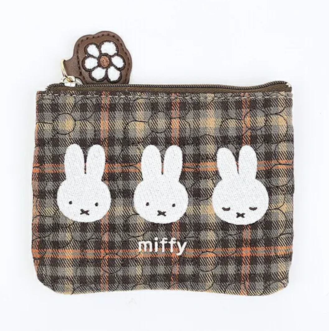 Miffy Checkers Zipper Pouch