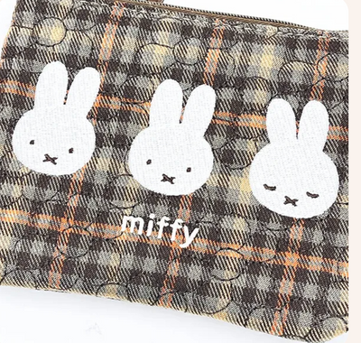 Miffy Checkers Zipper Pouch