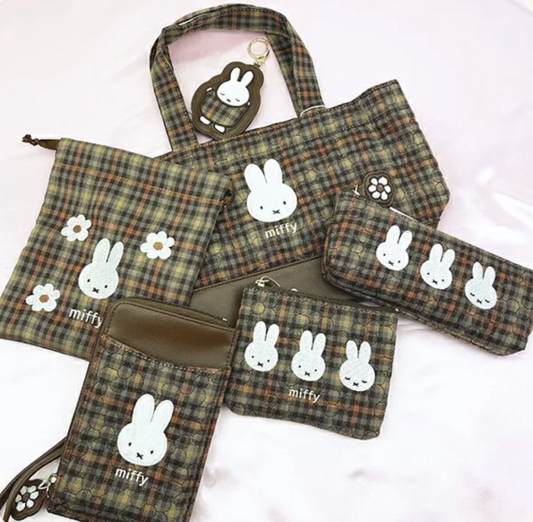Miffy Checkers Zipper Pouch