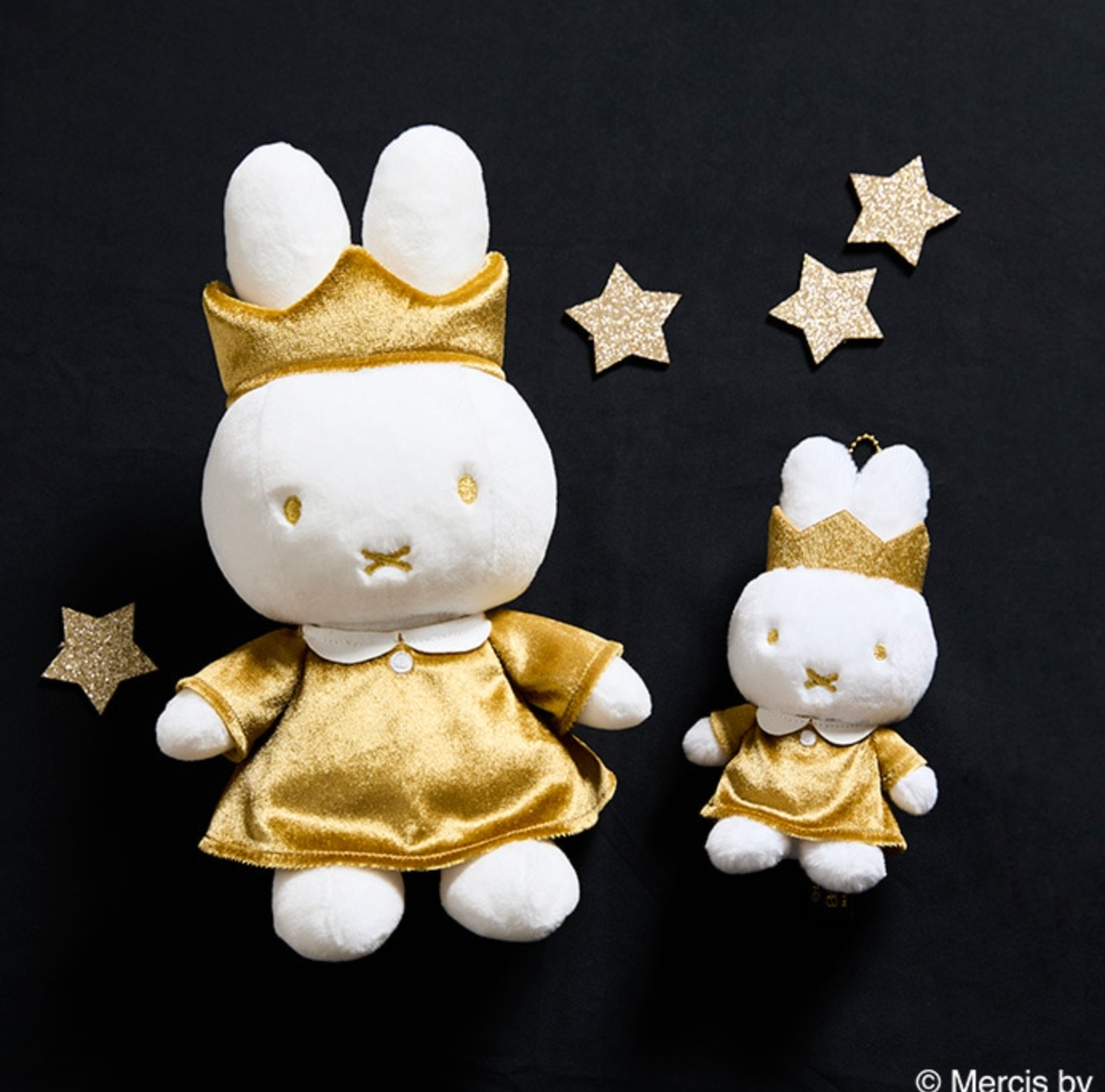 Miffy 70th Year Special Edition Gold Keychain Charm