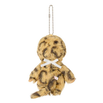 Monchhichi Boy Leopard Print Keychain Bag Charm