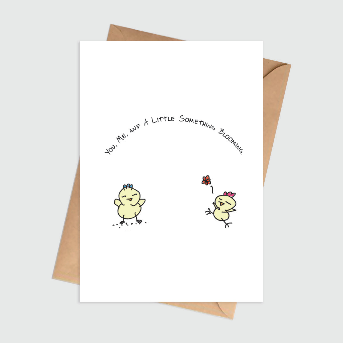You, Me, And Something Blooming Love Card