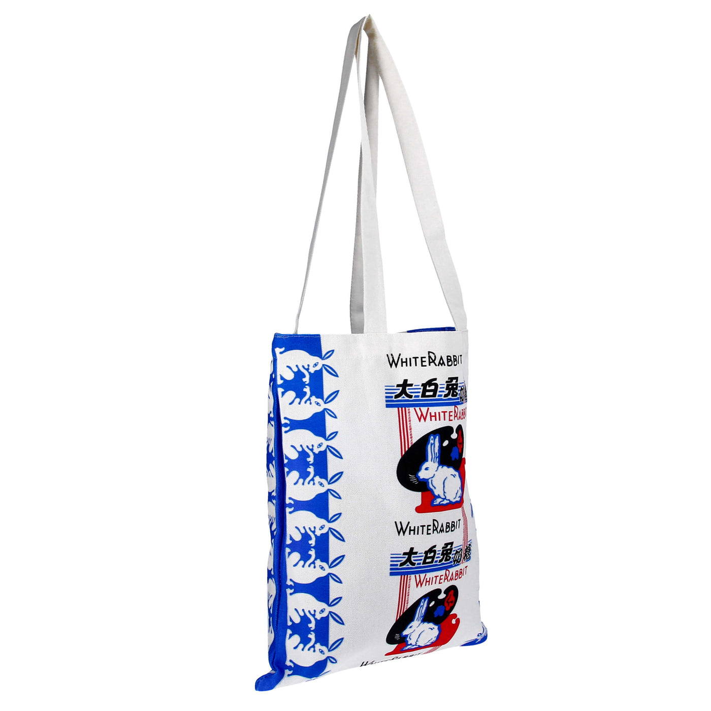 Big White Rabbit Candy Bunny Canvas Tote Bag