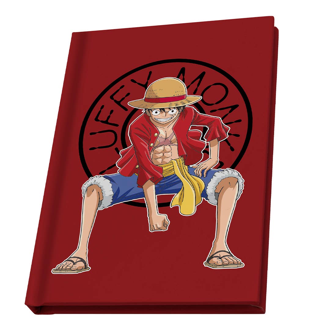 One Piece Monkey D.Luffy Red Gift Set Mug, Notebook Keychain