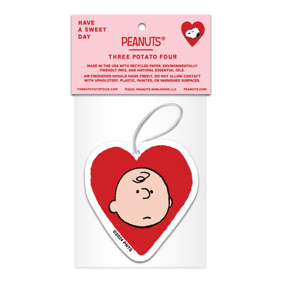 Peanuts Snoopy Valentine Heart Car Air Freshener