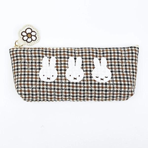 Miffy Checkers Zipper Pen Case