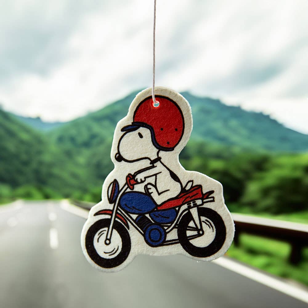 Peanuts Snoopy Motorcycle Car Air Freshener