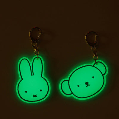 Miffy / Boris Acrylic Glow in the Dark Keychain Charm