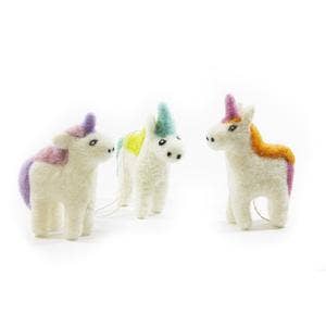 Rainbow Unicorns Eco Fresheners/Ornaments - Set of 3