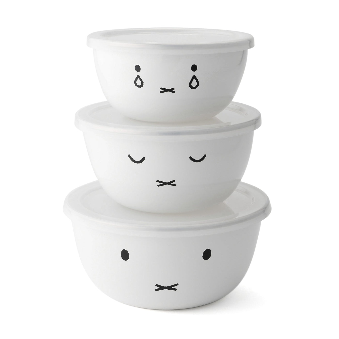 Miffy Stackable Enamel Round Container Set