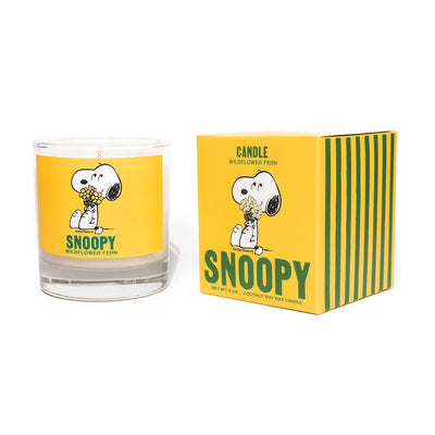 Peanuts Bouquet Snoopy Candle - Wildflower Fern