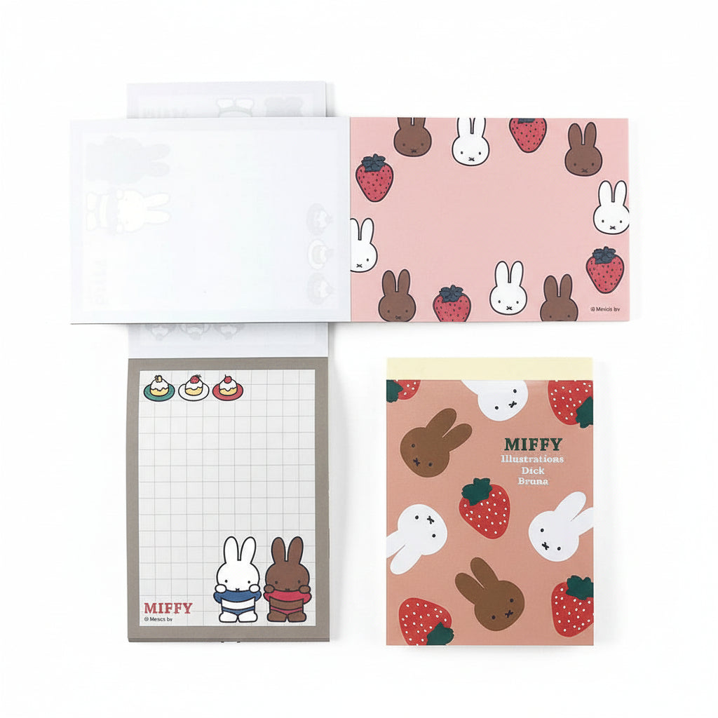 Miffy Mini Notepad - Strawberry – zillymonkey