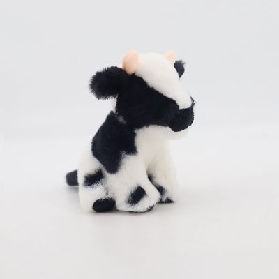 Mini Dairy Black and White Cow Plush with Pop Up Box