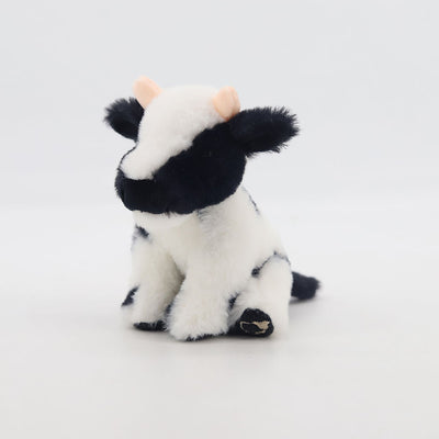 Mini Dairy Black and White Cow Plush with Pop Up Box