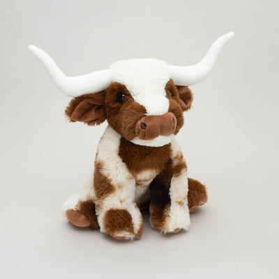 Texas Cow Plush & Baby Slippers Set