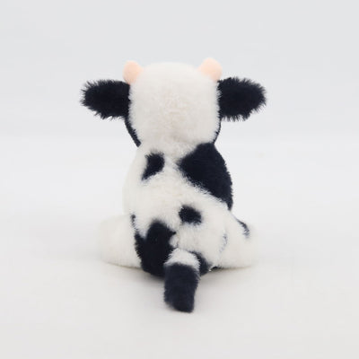 Mini Dairy Black and White Cow Plush with Pop Up Box