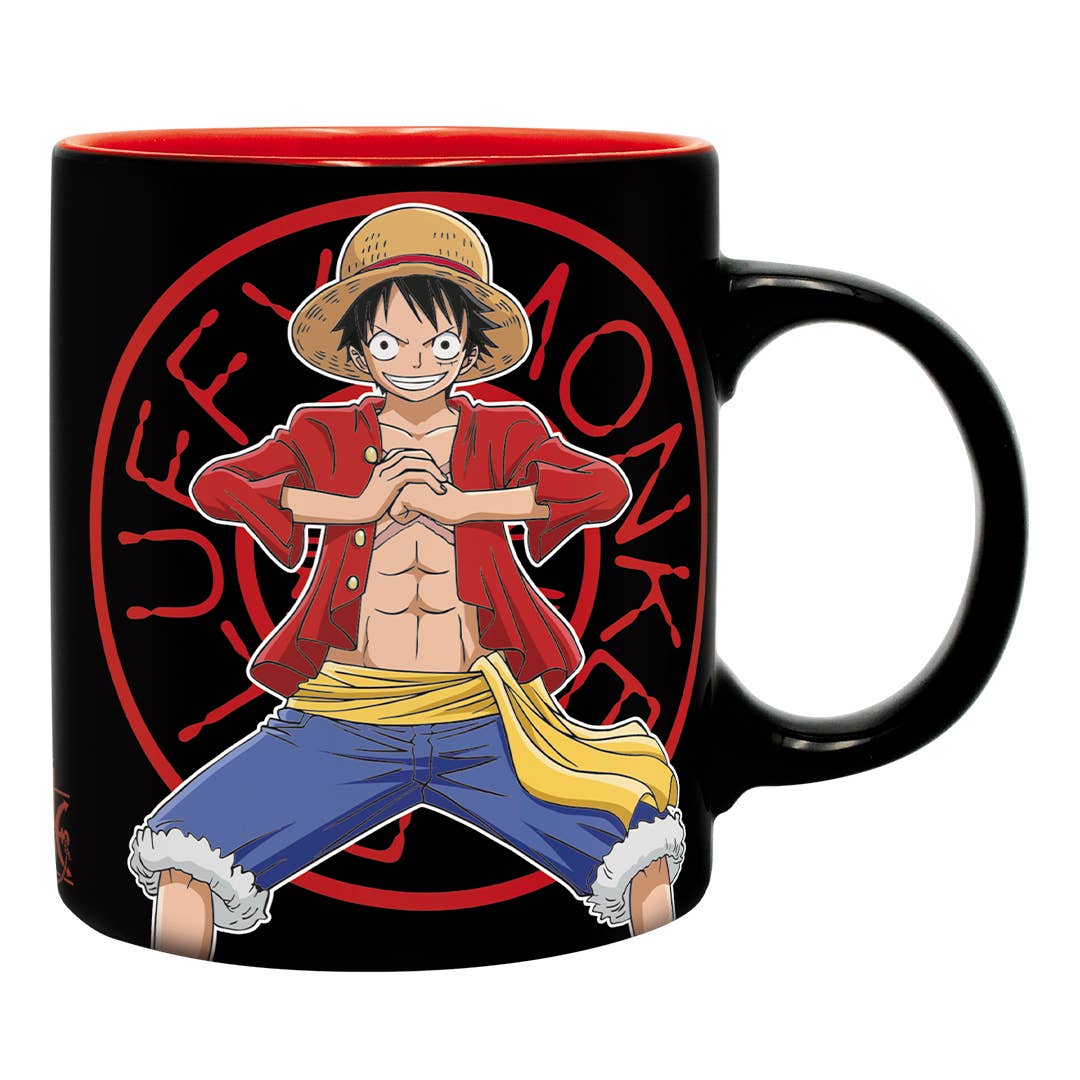 One Piece Monkey D.Luffy Red Gift Set Mug, Notebook Keychain