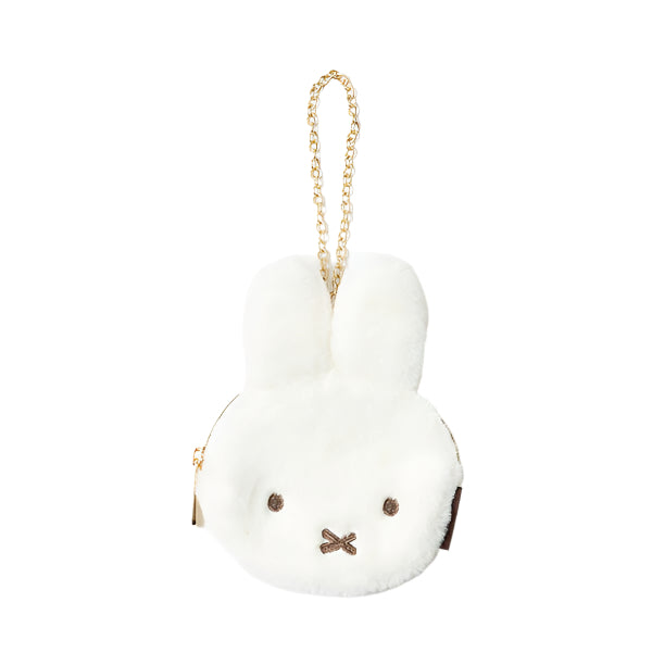Miffy Soft Fluffy Fur Face Pouch