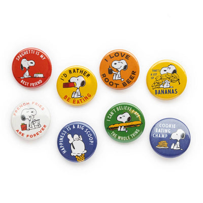 Peanuts Snoopy Button Food Edition